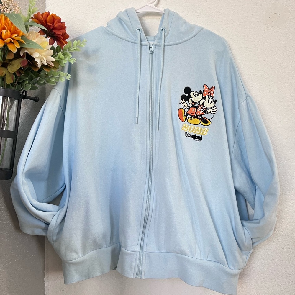 Disneyland Resort XL Blue Unisex Zip-Up Jacket